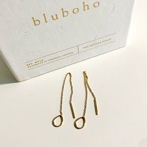 Bluboho Honey Dipper Threader Earrings - 14k yellow gold